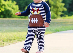 Turkey Football Baby Boys Romper - Image #1