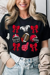 Coquette Football Graphic Tee - Image #5