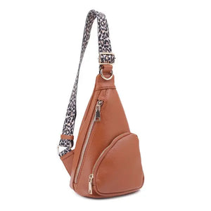 Remy Vegan Leather Sling Handbag Purse Belt Bag - Image #2