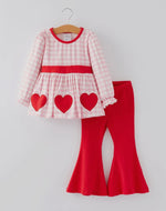 Girls Valentine's Day Heart Applique
Plaid Outfits Set-Ships 11/20