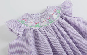 Light Purple Seersucker Easter Bunny
Smocked Bishop Dress