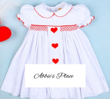 Load image into Gallery viewer, Lovely Geometric Smocked Dress Valentine
Dress
