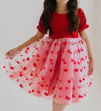 Load image into Gallery viewer, Preorder Ends 10/15-ETA 1/15 Rose Dress in Valentine Girls
Valentine&#39;s Clothing
