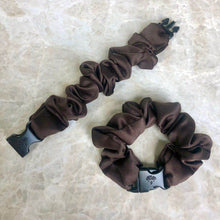Load image into Gallery viewer, Buckle Scrunchie - Neutral Colors - No Snagging, No Tangles
