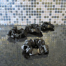 Load image into Gallery viewer, Buckle Scrunchie - Neutral Colors - No Snagging, No Tangles
