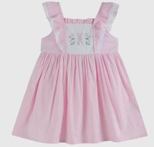 Load image into Gallery viewer, Pink Bunny Ruffle Shoulder Dress - Image #1
