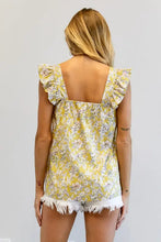 Load image into Gallery viewer, FLORAL PRINTED RUFFLE SLEEVELESS TOP - Image #4
