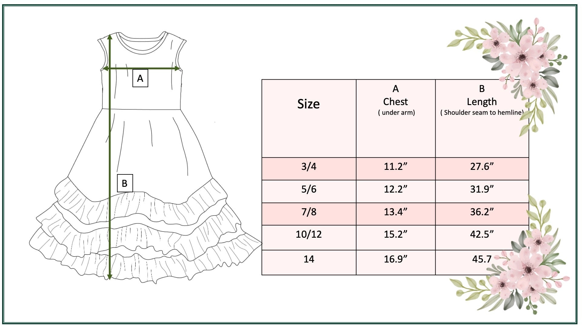 3 Tiered Terra Cotta Ruffles Dress - Abbies Place