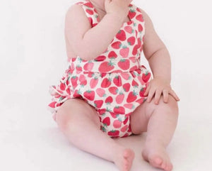 Isla Romper in Strawberry Cute - Image #2