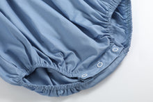 Load image into Gallery viewer, Blue Farm Animals Smocked Romper
