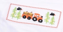 Load image into Gallery viewer, Tractor Smocked Thanksgiving Shirt and Long Pants
