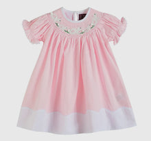 Load image into Gallery viewer, Light Pink Easter Bunny Smocked
Bishop Dress
