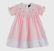 Light Pink Easter Bunny Smocked
Bishop Dress