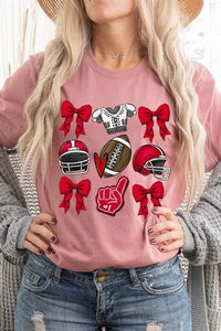 Coquette Football Graphic Tee - Image #20