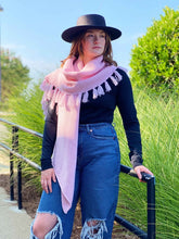 Load image into Gallery viewer, Feminine Fringe Blanket Scarf
