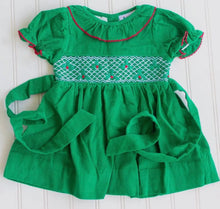 Load image into Gallery viewer, Smocked Holly Corduroy Dress - Image #1
