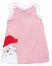 Load image into Gallery viewer, Red and White Stripe Santa Swing Dress - Image #1
