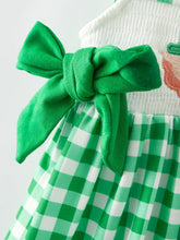Load image into Gallery viewer, St. Patrick's Day Girls Shamrock Smocking Embroidery Dress
