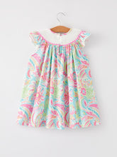 Load image into Gallery viewer, Easter Cross Smocking Embroidery Baby Girl Dress lol
