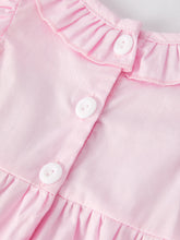 Load image into Gallery viewer, Pink Smocked Church Christ Bishop Christening Romper
