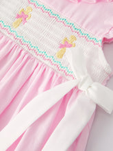 Load image into Gallery viewer, Pink  Smocked Church Christ Bishop Christening Dress
