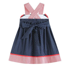 Load image into Gallery viewer, Navy and Red Americana Dress - Image #2
