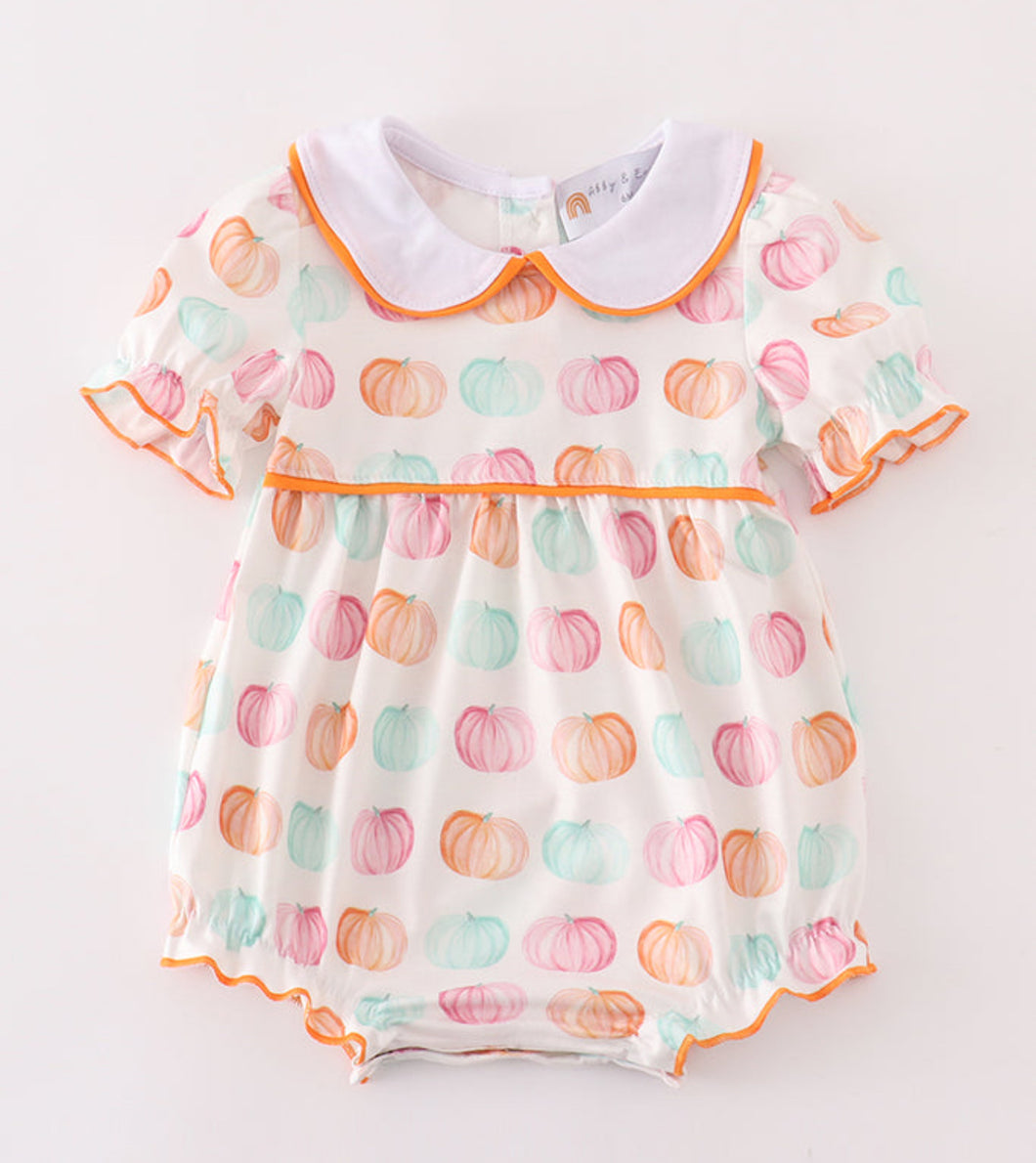 Pumpkin print girl bubble