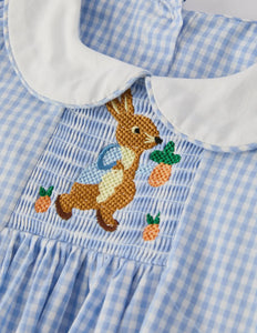 Preorder-Blue Rabbit Embroidery
Plaid Baby Collar Dress-Ships 10/25