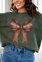 Load image into Gallery viewer, Coquette Football Bow Graphic Fleece Sweatshirts - Image #8
