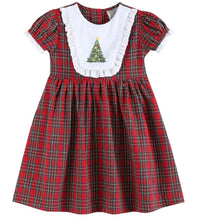 Load image into Gallery viewer, Red Christmas Tree Yoke Dress - Image #1
