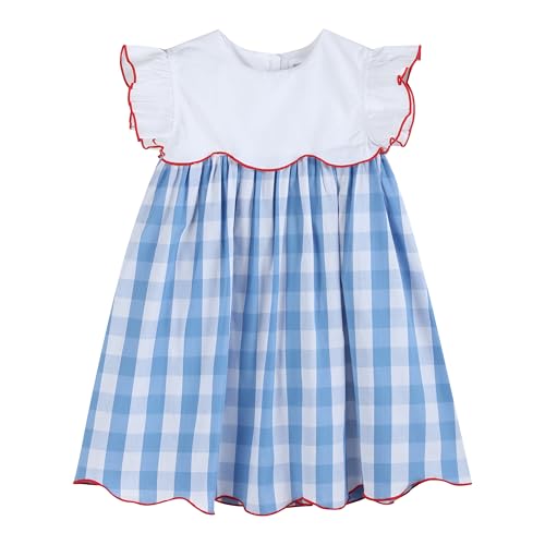 Lil cactus Red, White and Blue Flutter Dress