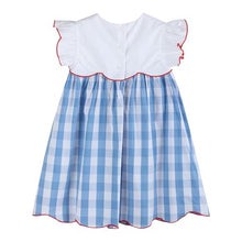 Load image into Gallery viewer, Lil cactus Red, White and Blue Flutter Dress
