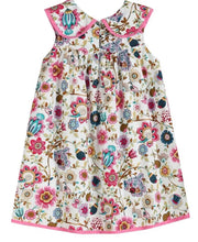 Load image into Gallery viewer, Pink And Floral Collared A-line Dress - Image #2
