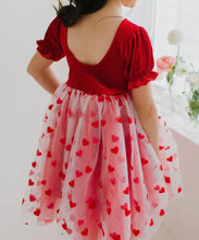 Load image into Gallery viewer, Preorder Ends 10/15-ETA 1/15 Rose Dress in Valentine Girls
Valentine&#39;s Clothing
