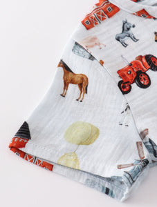 Premium Farm muslin boy shorts set