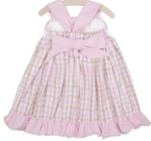 Sandy Castle Hand Smocked Sundress - Image #2