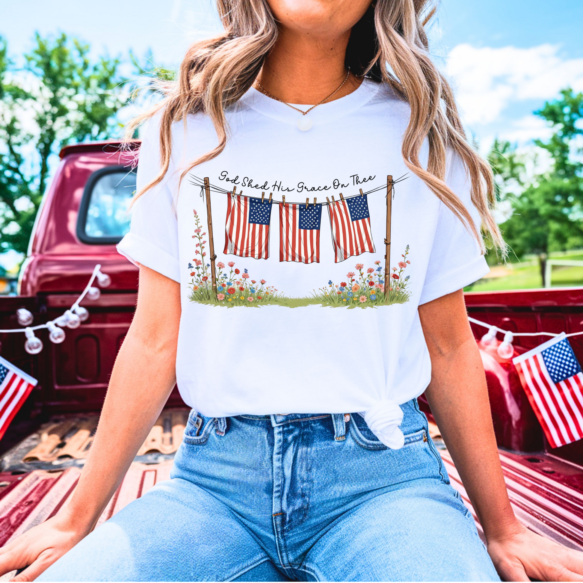 4th of July comfy T-shirt - Abbies Place