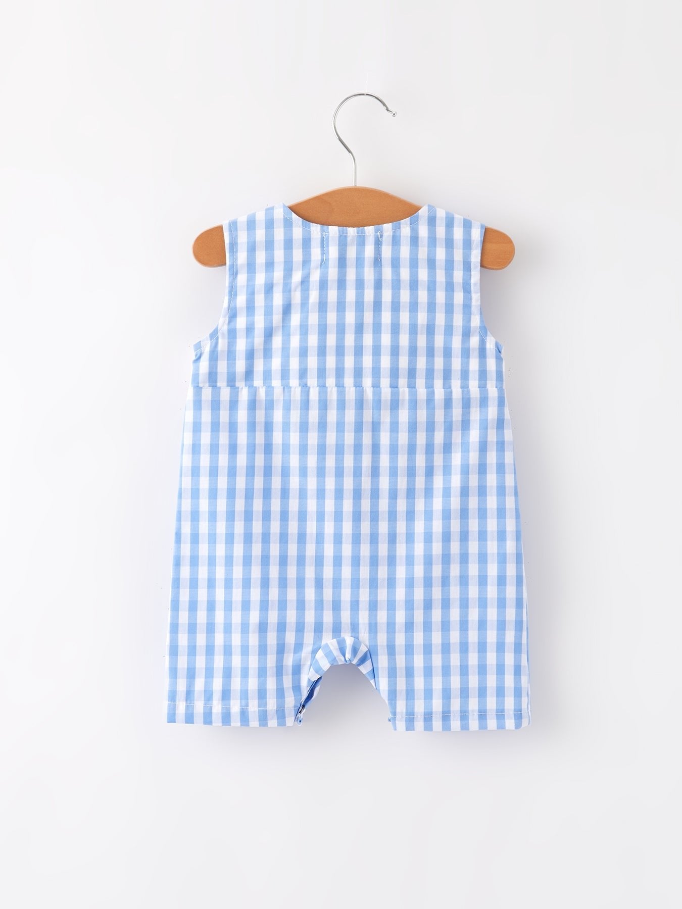 4th of july Flag Embroidery Smocking Boys Romper - Abbies Place