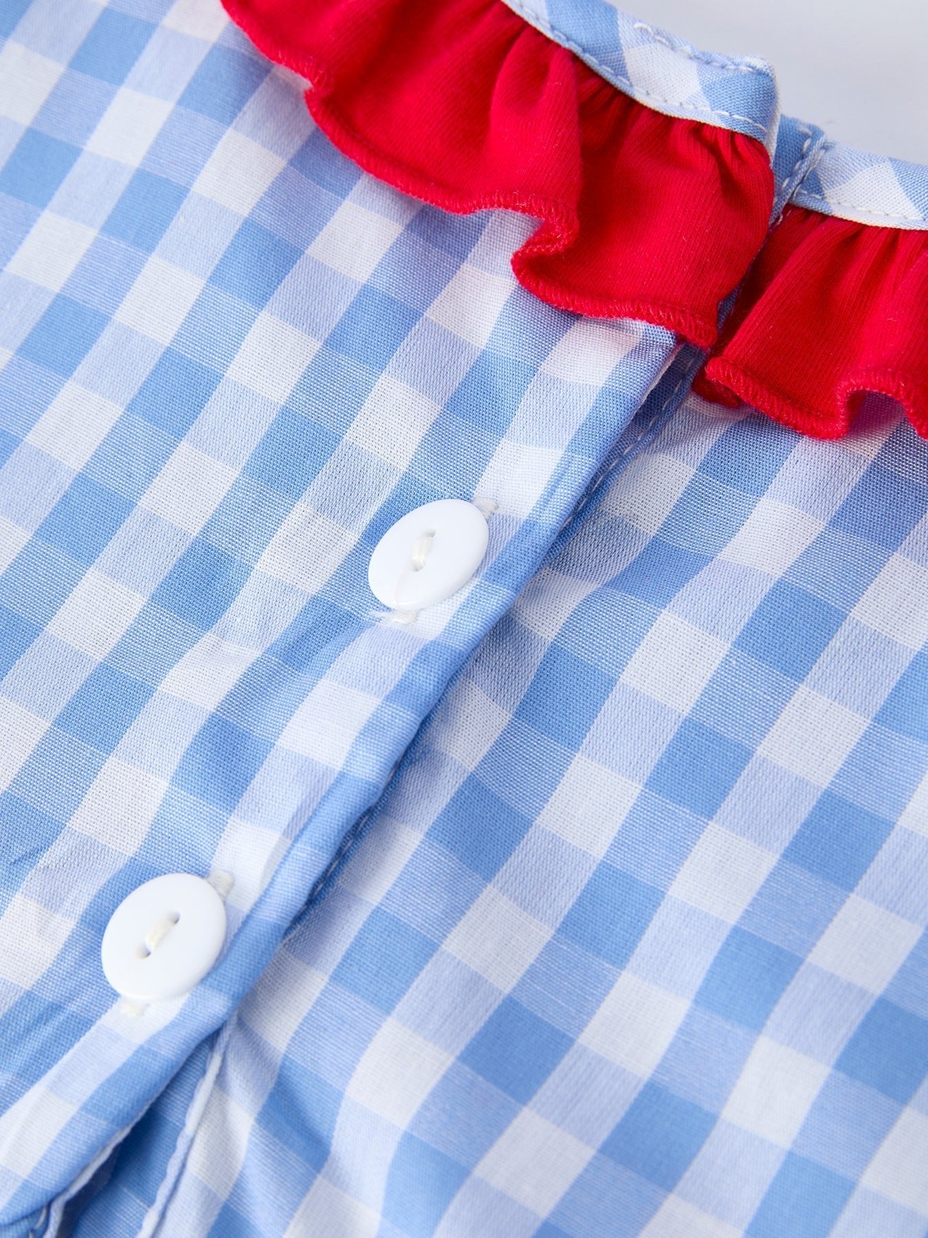 4th of July Plaid Girls Smocked Toddler Girl Dress - Abbies Place