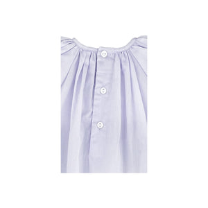 Petit Ami Baby Girls' Daydress with Embroidered Hem, Lavender, Preemie-9 months