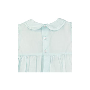 Petit Ami Baby Girls’ French Bubble with Diamond Smocking, 3 months-9 Months, Mint