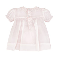 Load image into Gallery viewer, Petit Ami Baby Girls&#39; Fully Smocked Dress with Lace Trim, Preemie-9 months, Pink
