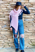 Load image into Gallery viewer, Feminine Fringe Blanket Scarf
