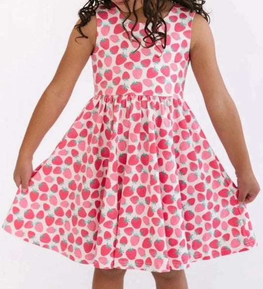 Tank Dress in Strawberry Cute - Abbies Place