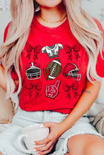 Load image into Gallery viewer, Coquette Football Graphic Tee - Image #18
