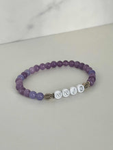 Load image into Gallery viewer, WWJD Bead Bracelet - Multi-Color Natural Stone Faith Jewelry
