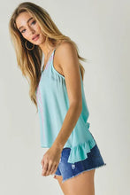 Load image into Gallery viewer, PRINTED SLEEVELESS RUFFLE TANK TOP - Image #8
