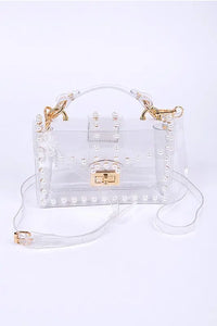 Pearl Studs Transparent Statdium Clear Bag - Image #2