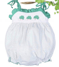 Load image into Gallery viewer, Fancy Lucky Leaves St Patrick’s Day Crochet Baby Bubble
