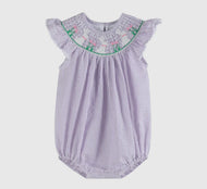 Light Purple Seersucker Bunny
Smocked Romper